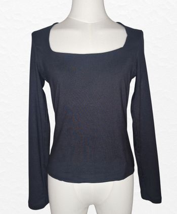 Haut manches longues H&M – Taille S – Noir – État : Très bon