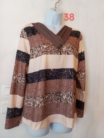 Blouse ample manches longues femme 38