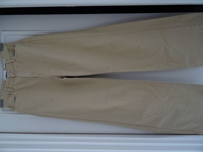 Jean beige wide leg Bershka taille 36