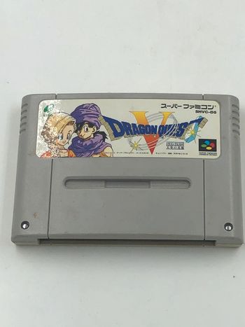 Jeu vidéo Dragon Quest 5 sur console Nintendo Super Famicom