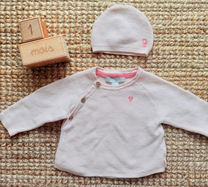 Pull + bonnet Obaibi 1mois / 54cm