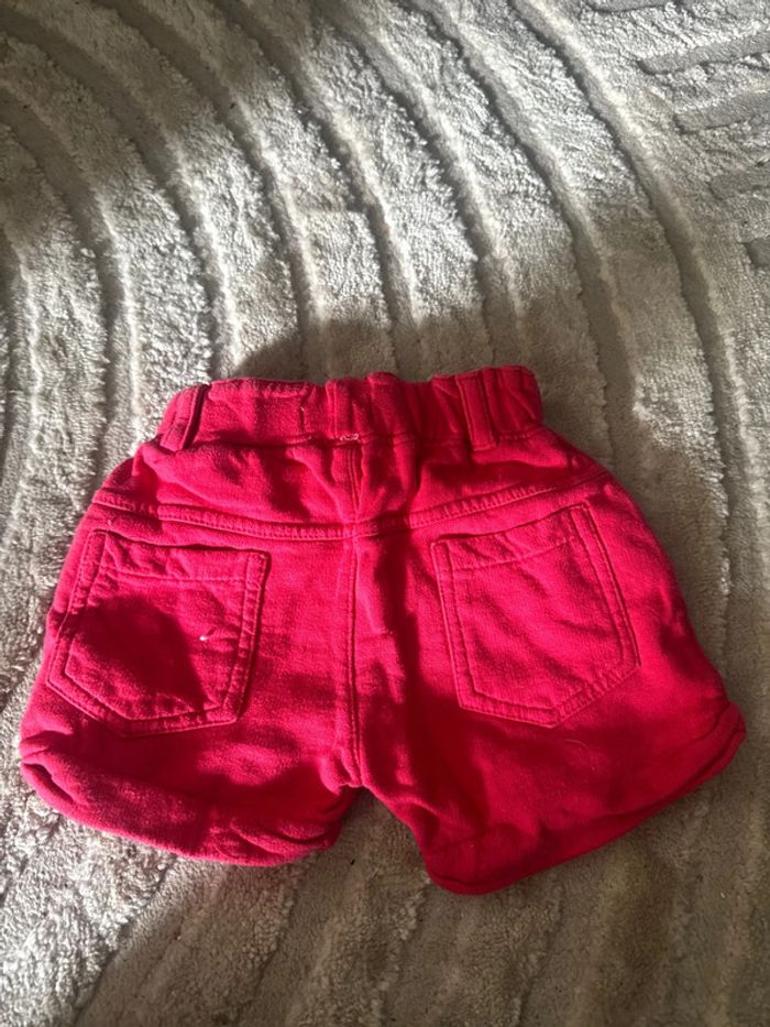 Minishort rose bébé fille - 6 mois - 100% coton - photo numéro 4