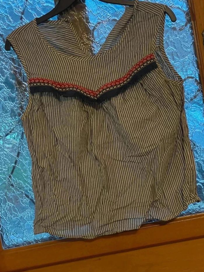 Top à rayure