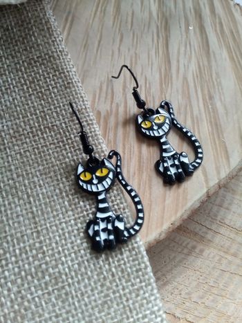 Boucles d'oreilles chats