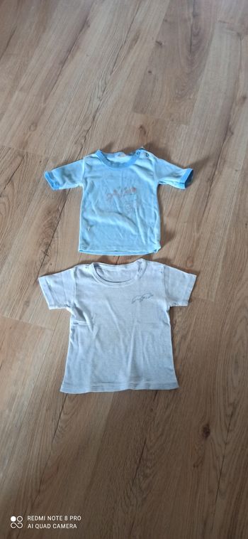 2 maillots de corps 2 ans
