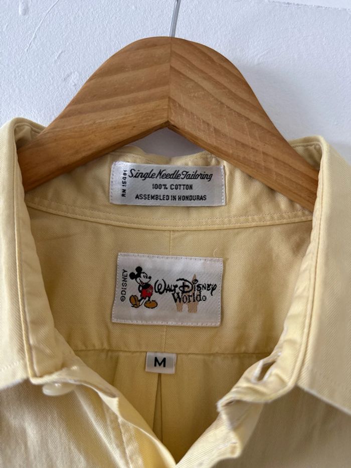 Chemise vintage Disney unisexe jaune – Taille M – Made in USA - photo numéro 4