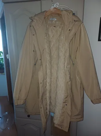 Manteau Ulla Popken beige déperlant
