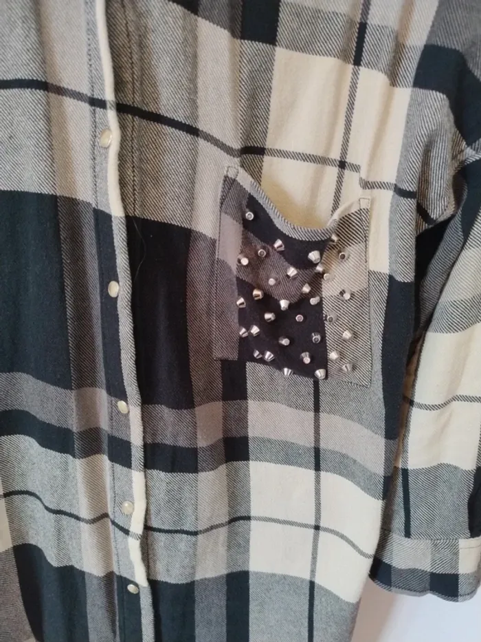 Très belle veste chemise d'hiver longue Zara - photo numéro 4