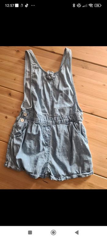 Combi short salopette