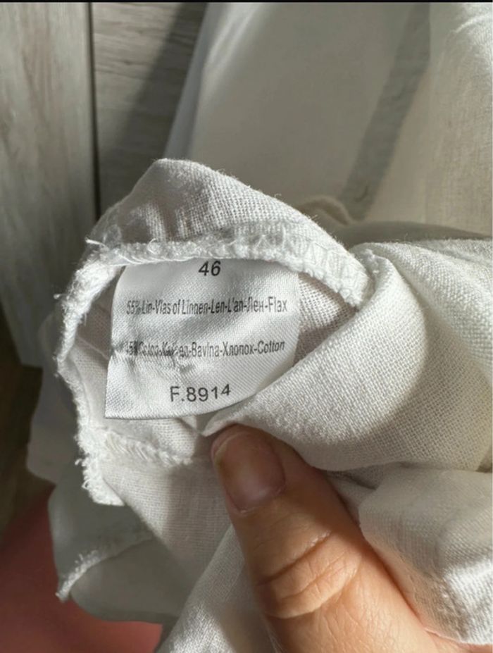 Chemise saharienne en lin – Taille 46 - photo numéro 8