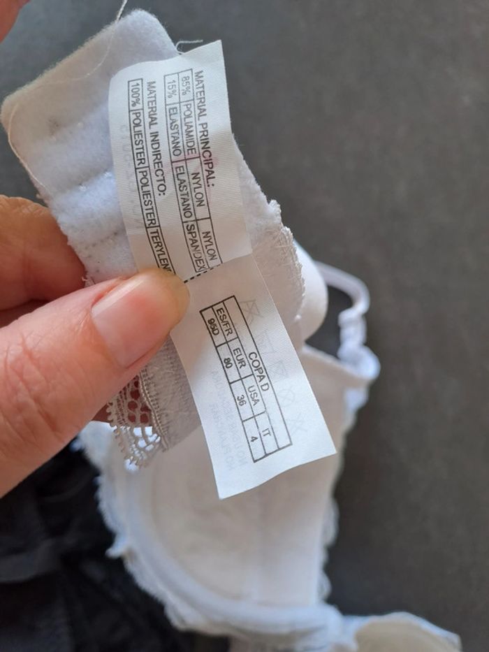 Soutien-gorge blanc dentelle - photo numéro 5