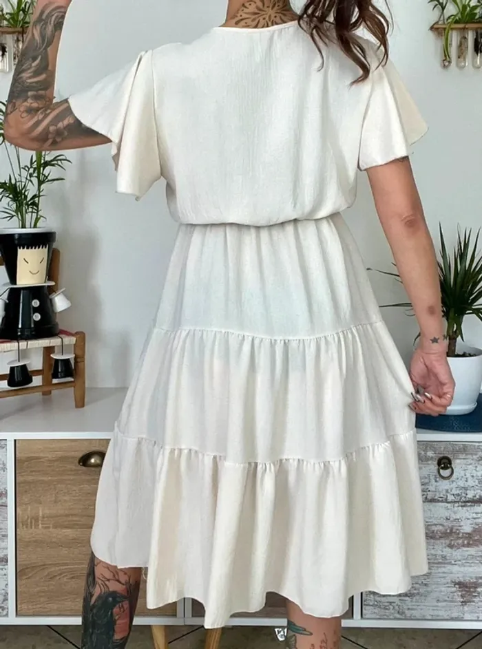 SOLDE Robe bohème fluide légère taille élastique taille unique - Italy moda - neuf - photo numéro 4