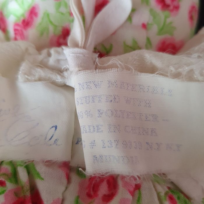 poupée, hochet, doudou,  tissus vintage Mundia parfait état - photo numéro 4