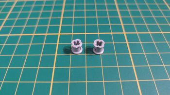 lot x2 Buisson technique 3713 gris clair pièce détachée Lego #B35