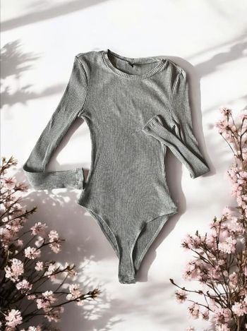 🎀Body gris à manche longue femme taille S🎀