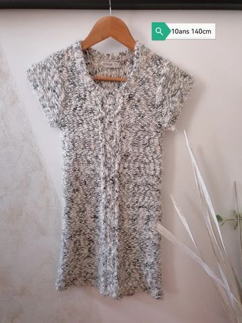 Robe pull chiné gris Orchestra 10ans 140cm