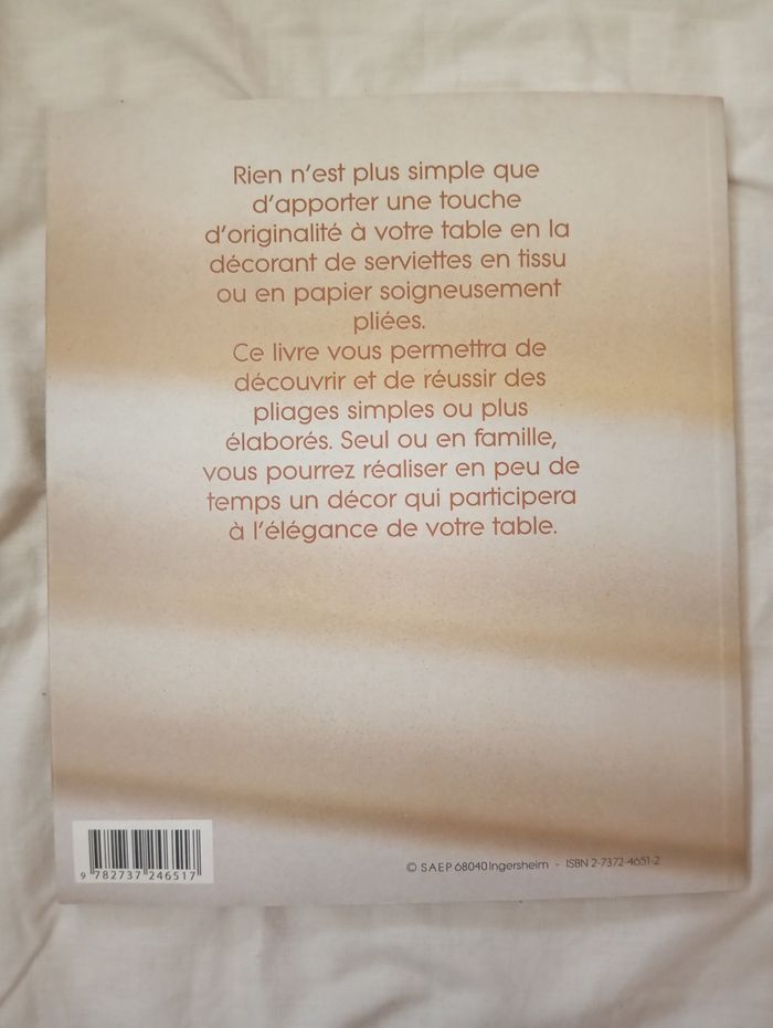 Serviettes pliées - photo numéro 2