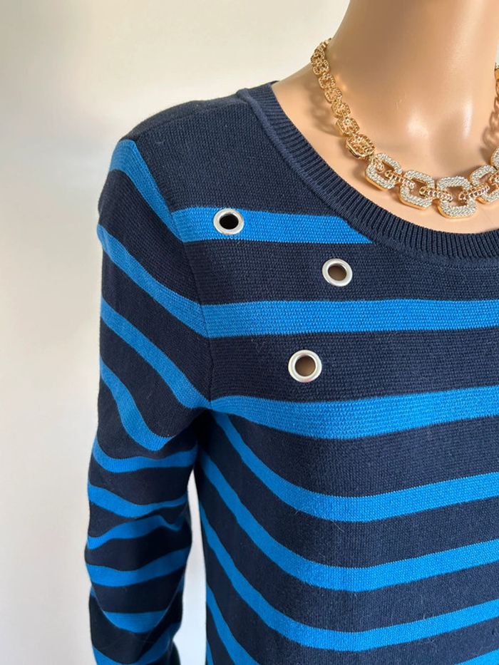 Robe pull noire et bleue Esprit taille XL TBE - photo numéro 5