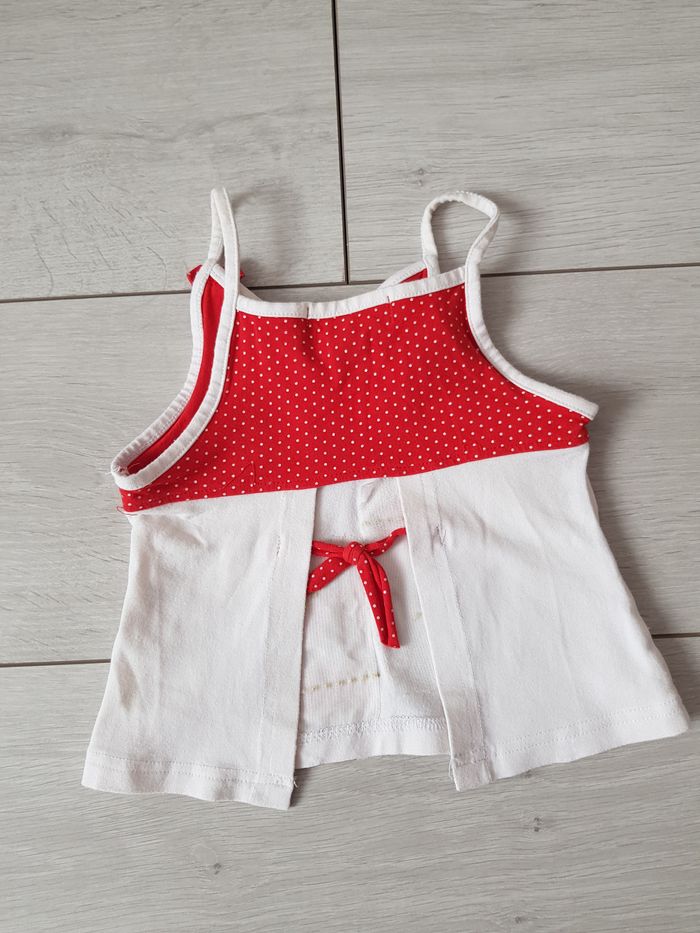 Top rouge et blanc - photo numéro 2