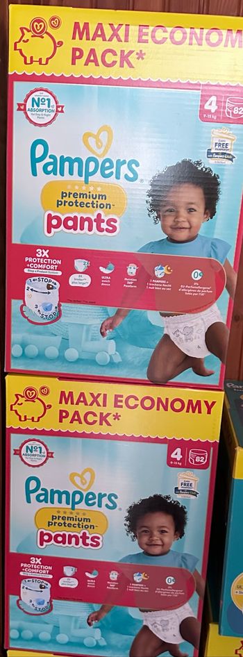 2 cartons premium protection taille 4 pants