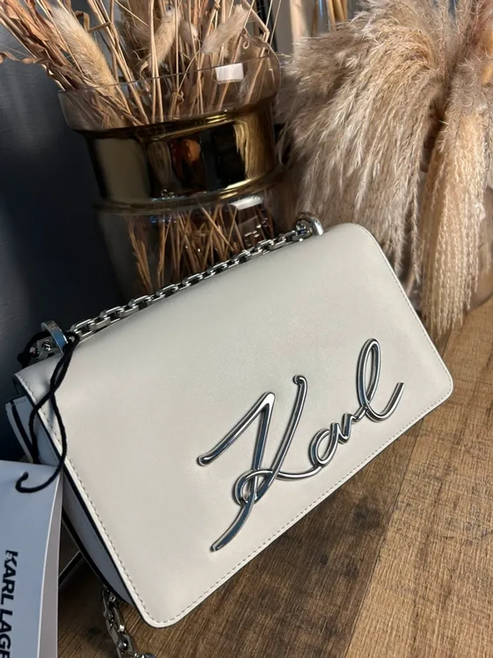 Sac bandoulière Karl Lagerfeld Crème neuf - photo numéro 2