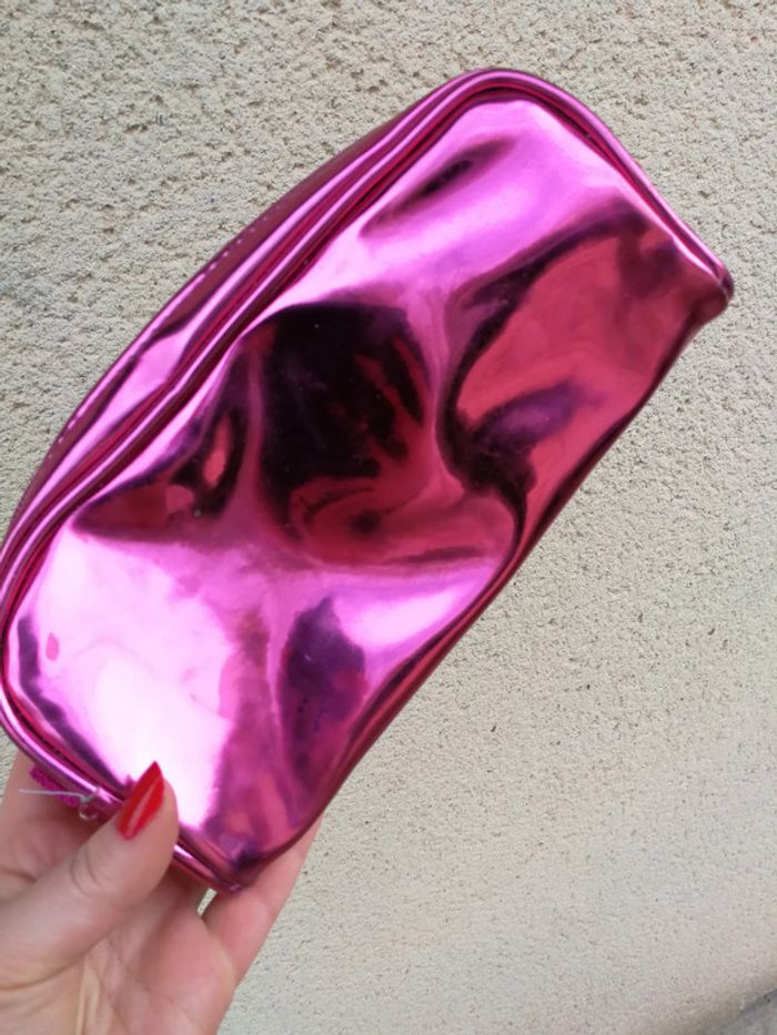 Trousse Oxford rose éléctrique brillante - photo numéro 7