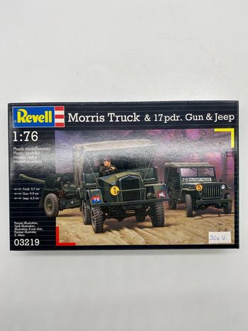 Maquette Revell Morris Truck & 17 pdr gun & jeep
