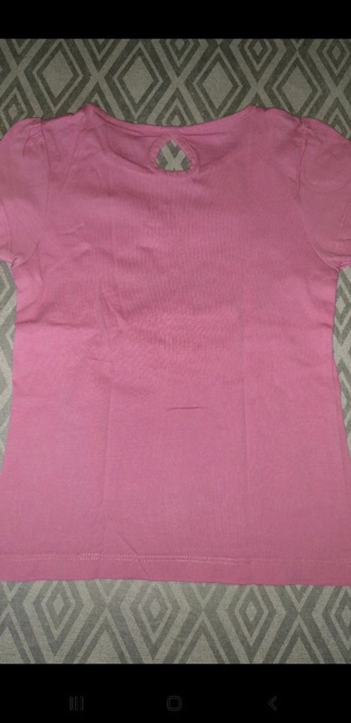 T-shirt fille 6 ans rose - photo numéro 6