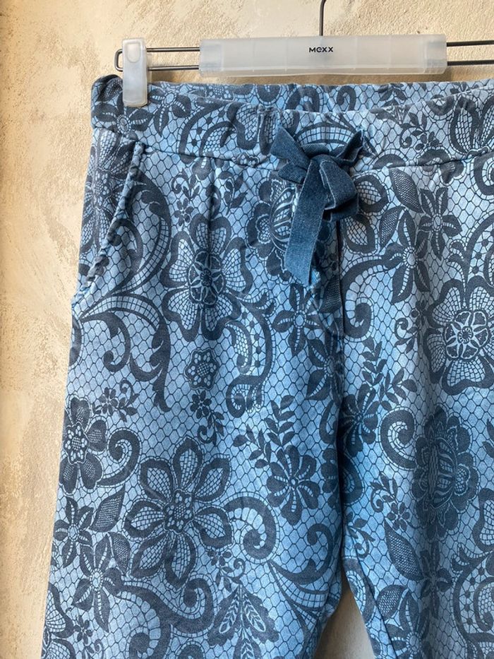 Pantalon à motifs bleu 40/42 - photo numéro 2