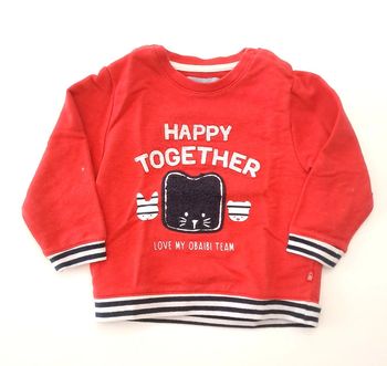Pull obaibi rouge 12 mois