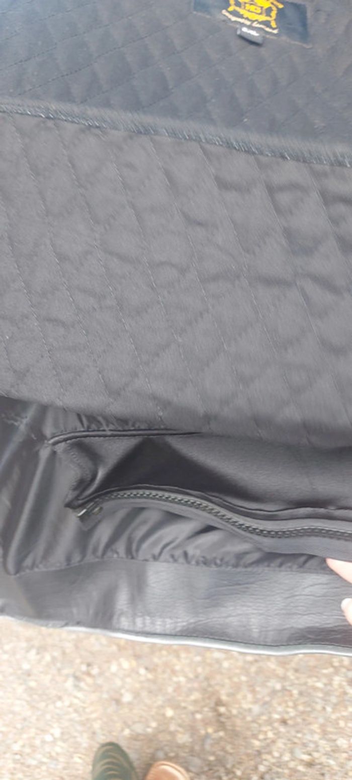 Blouson manteau moto cuir - photo numéro 11