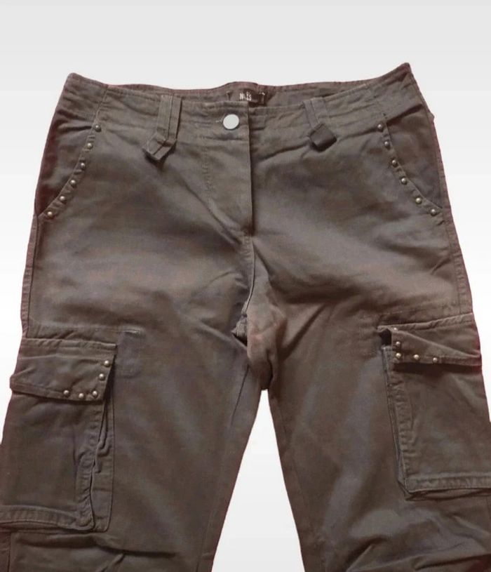 Pantalon marron poches latéral taille 40 ans - photo numéro 3