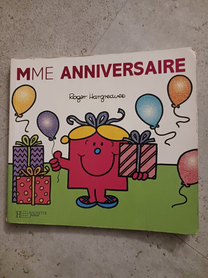 Livre Mme anniversaire