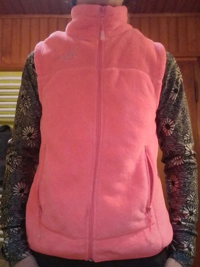 Veste sans manches rose fluo Nirvana - photo numéro 3