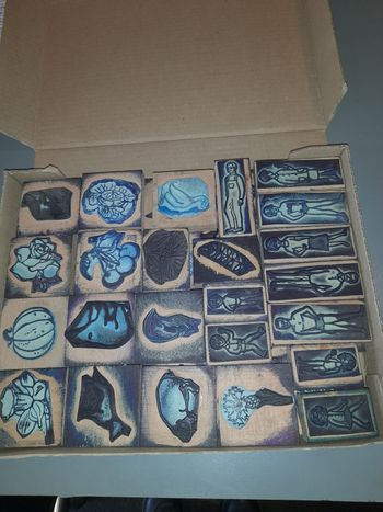 Tampon motif divers anciens