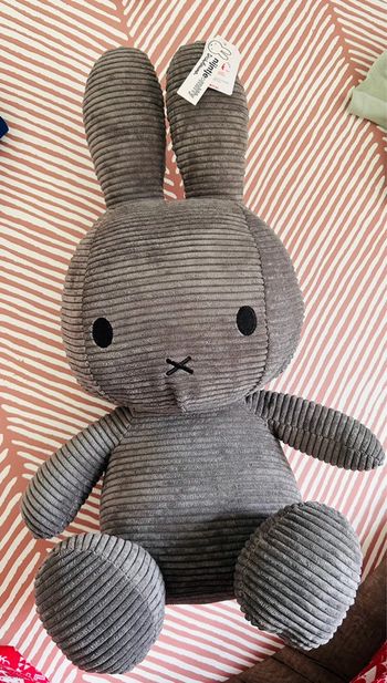 Nijntje Miffy peluche grise 50 cm 🧸