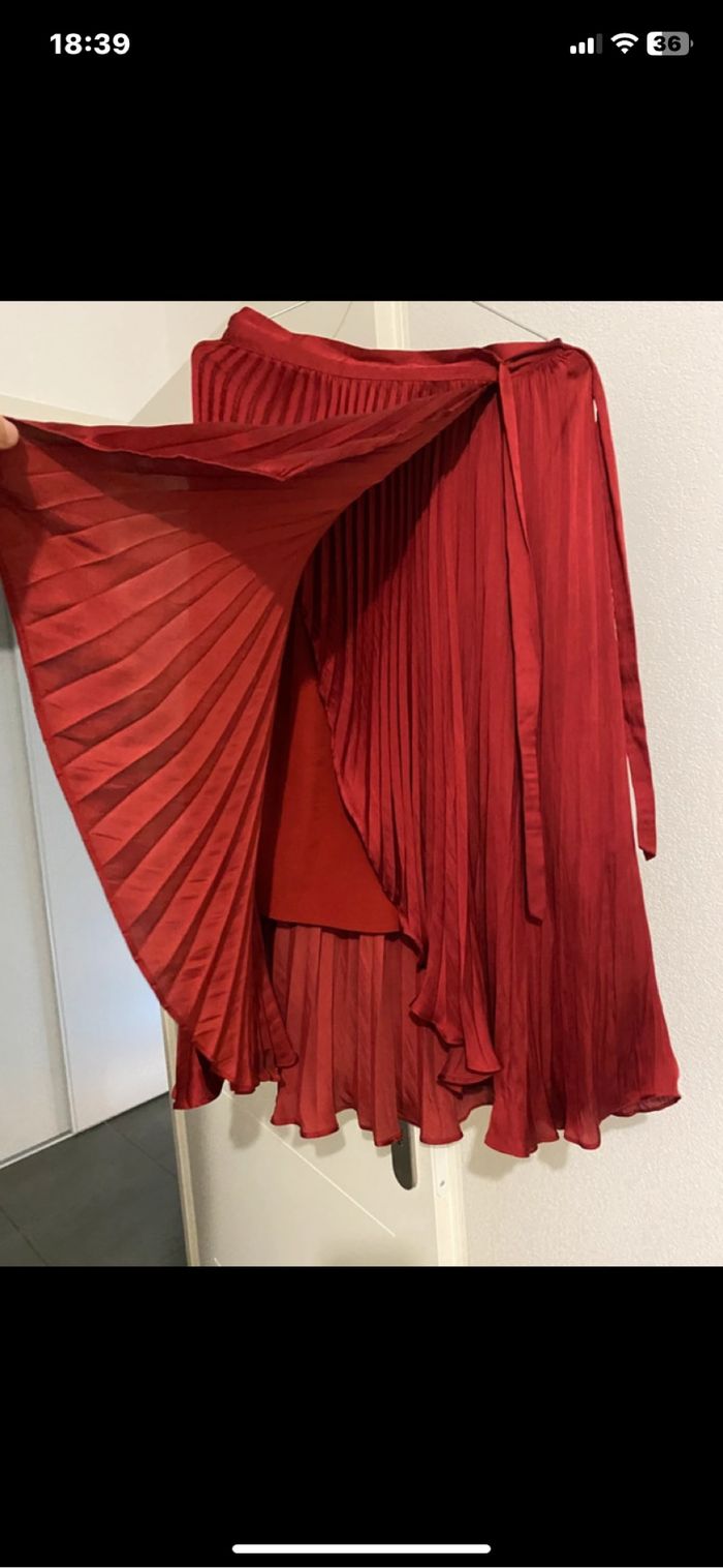 Jupe asymétrique rouge - photo numéro 5