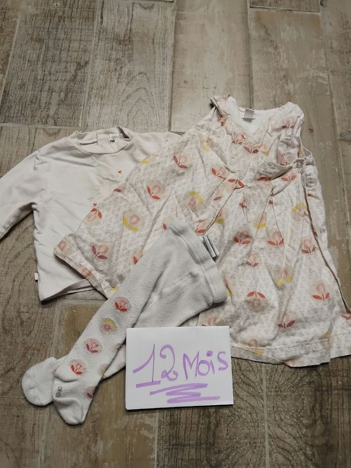 Ensemble taille 12 mois fille marque obaibi