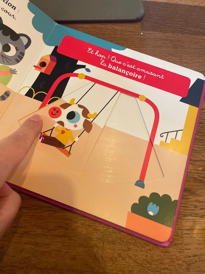 Livre cartonné Mon Anim’agier L’école Auzou éveil - 5 mécanismes et des flaps ! - photo numéro 9