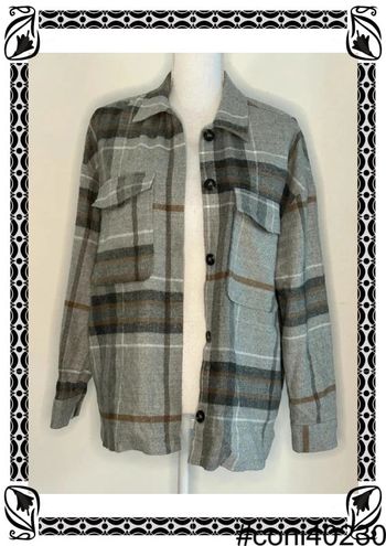 Veste Chemise à Carreaux Pull & Bear - Taille 36