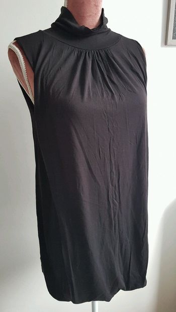 Tunique noire col roulé