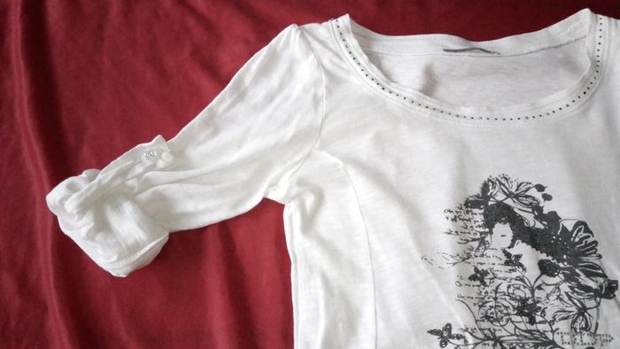 Tee-shirt blanc DDP manches longues - photo numéro 3