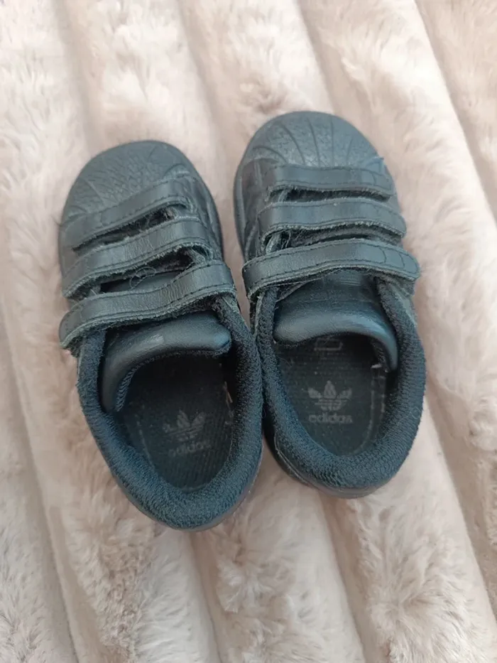 🔸 Baskets Scratchs Adidas Superstar Noires 22🔸 - photo numéro 7