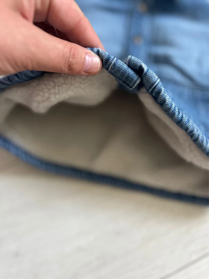 Veste polaire en jean - photo numéro 4