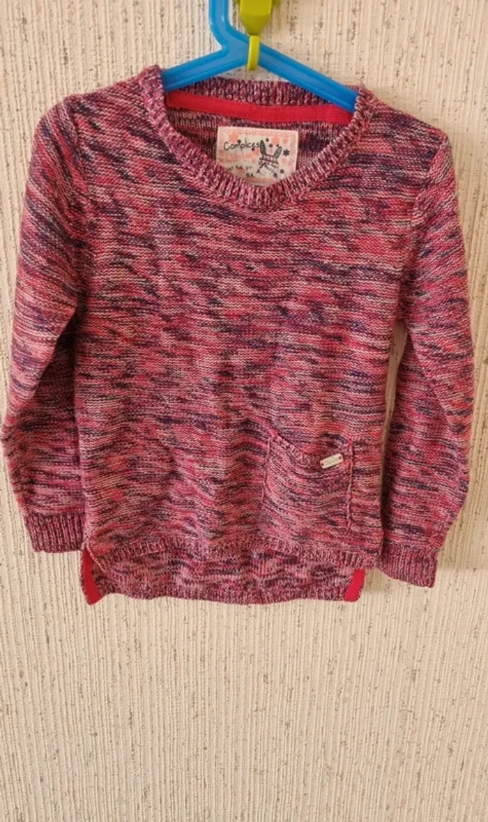 Pull rose violet taille 6 ans complices - photo numéro 2
