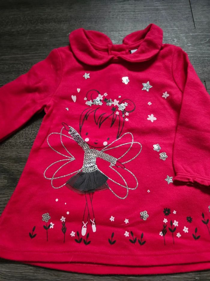 Lot de 4 tee-shirts manches longues fille taille 6 mois - photo numéro 2