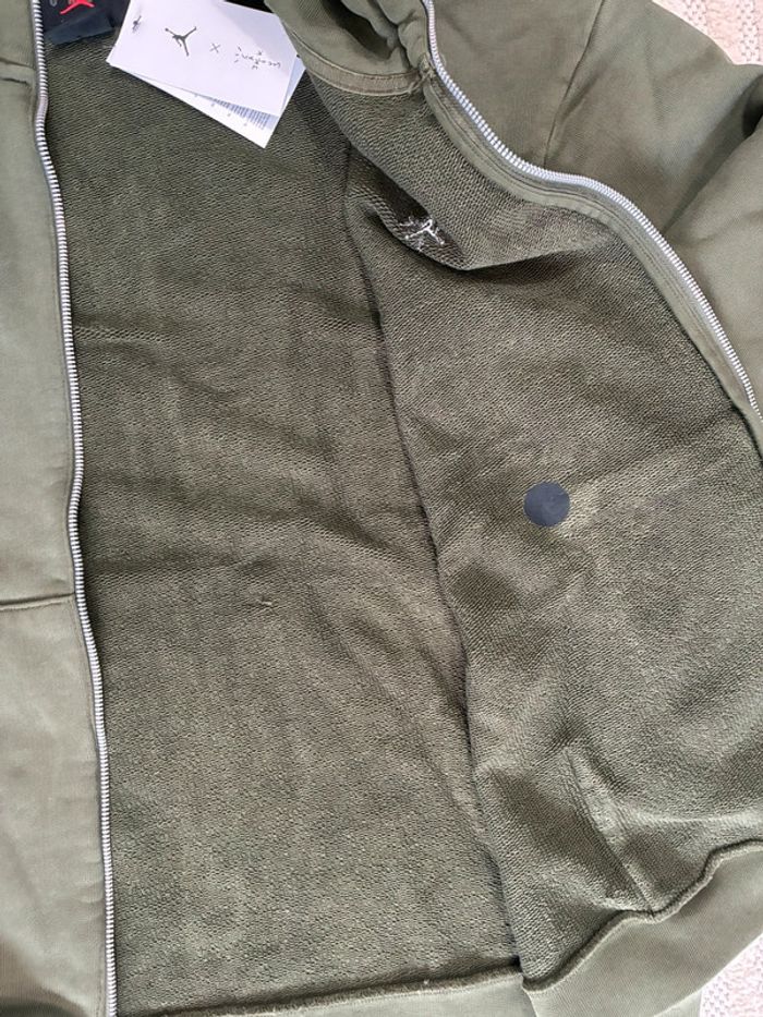 Full zip sweat Jordan Nike Travis Scott kaki vert taille L neuf avec étiquette - photo numéro 10