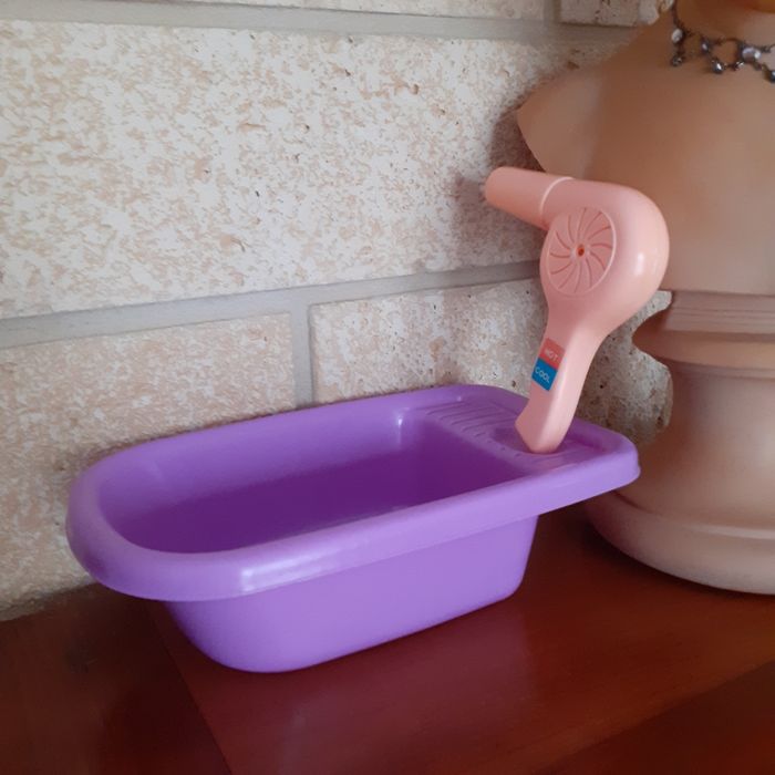 Accessoires pour mini Poupon: Baignoire & Sèche-cheveux - photo numéro 10