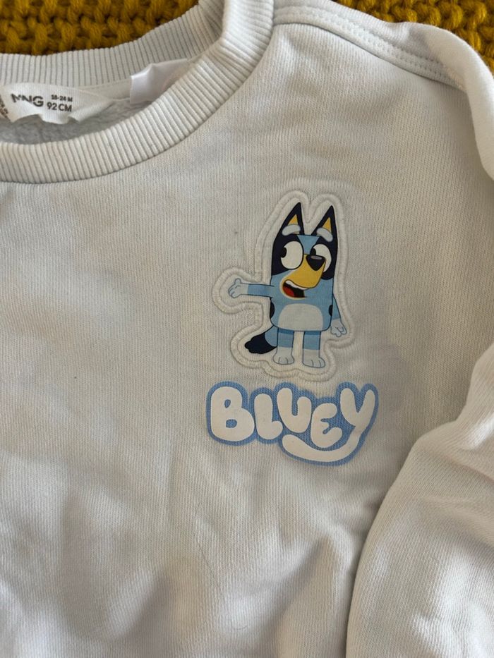 Lot 2 sweats MANGO 18-24 mois (92cm) - dont 1 BLUEY ! - photo numéro 3