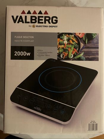 Plaque de cuisson portable induction valberg 2000w